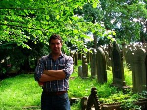 Ian in the graveyard